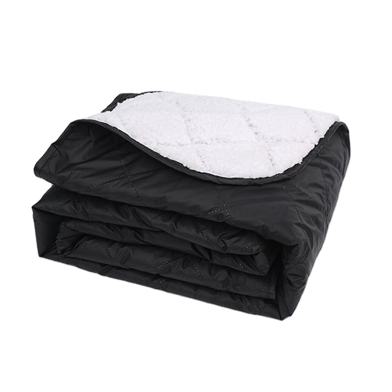 Outdoor Camping Blanket - Large Waterproof Outdoor Blanket Quilted Fleece