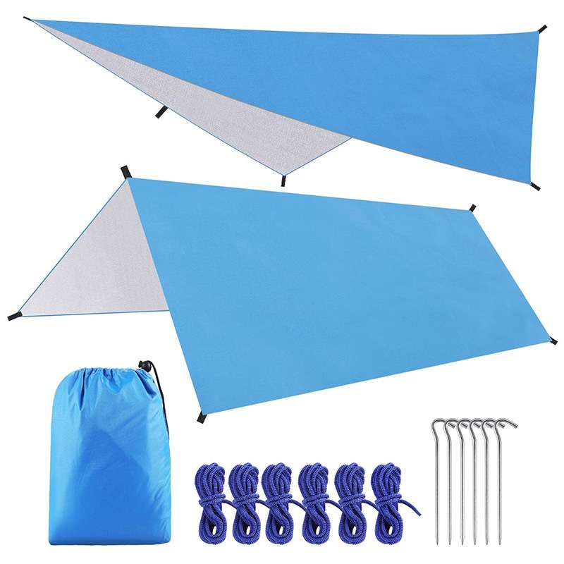 Waterproof Tarp Shelter - 3x3 3x4 3x5m Camping Canopy Outdoor