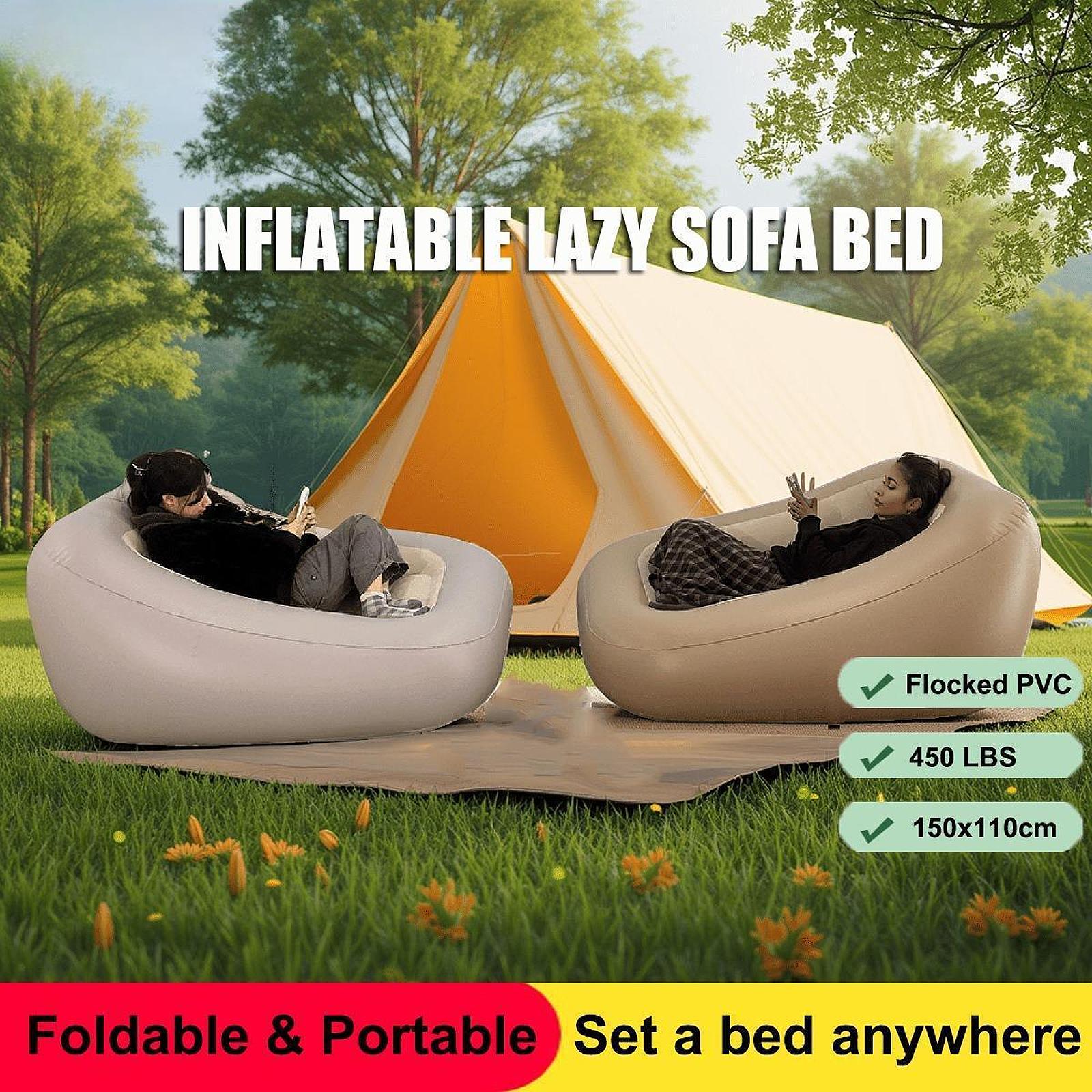 Outdoor Camping Chairs Folding - Inflatable Sofa Folding Chair Air Bed