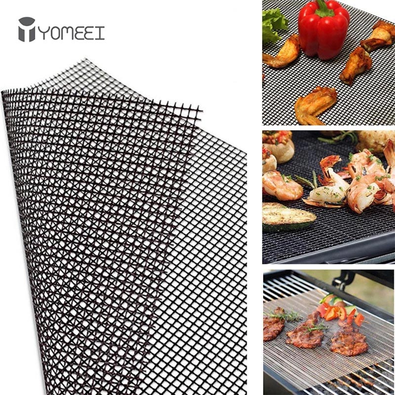 Outdoor Camping Rug - YOMEEI 1Pcs Barbecue Grilling Mats Grid