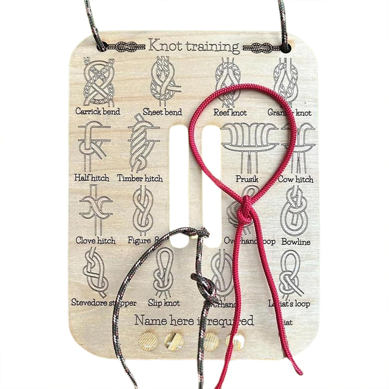 Outdoor Camping Ideas - Creative Knot Tying Practice Board Rope