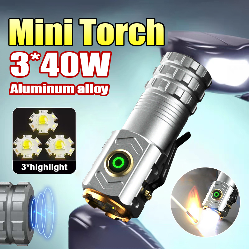 Outdoor Camping Adventures - Super Powerful Spotlight Ignition Flashlight Mini