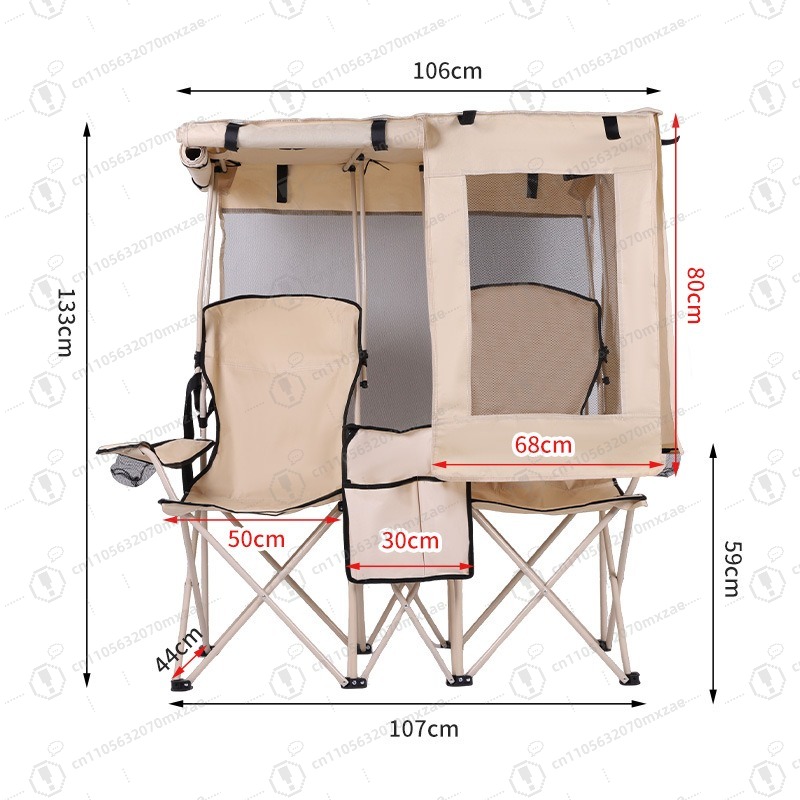 Outdoor Camping Chairs Folding - Outdoor camping leisure double folding chair