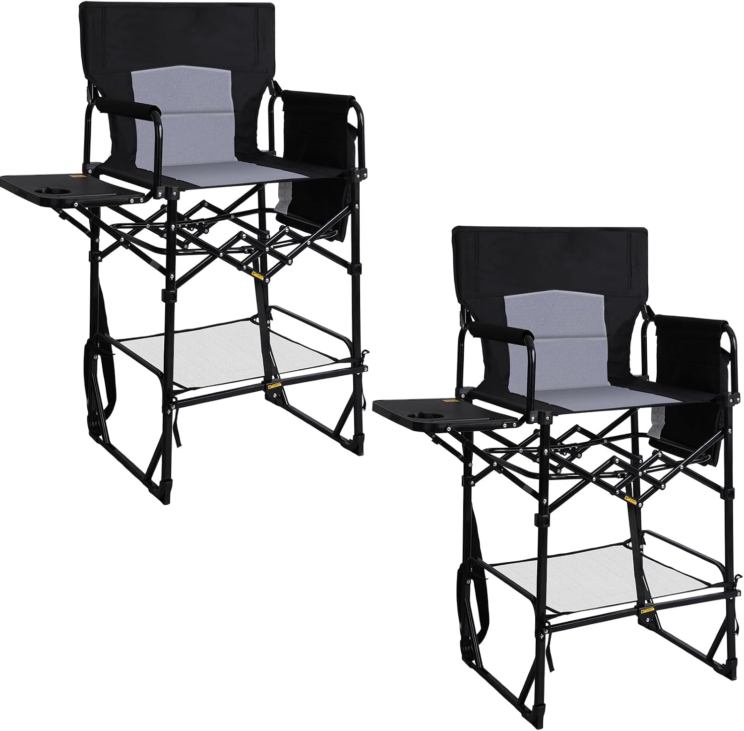 Outdoor Camping High Chair - 2 Pack Extra Tall Folding Camping