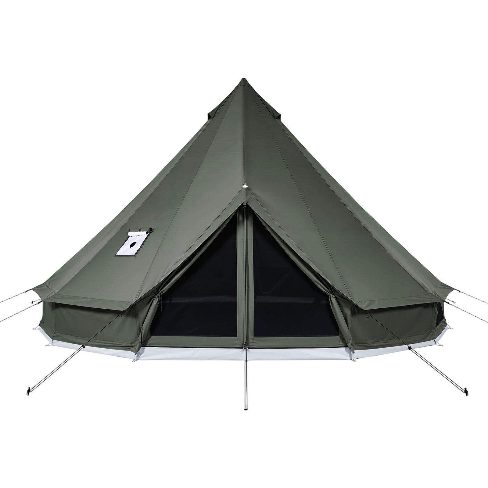 Outdoor Yurt Camping - Canvas Bell Tent, 4 Seasons 16.4