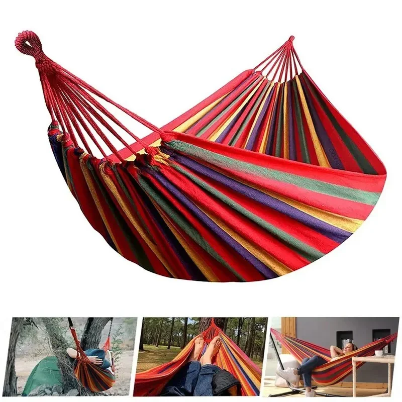 1pc Outdoor Canvas Hammock Cam - Outdoor Camping Hammock ulasan dan harga