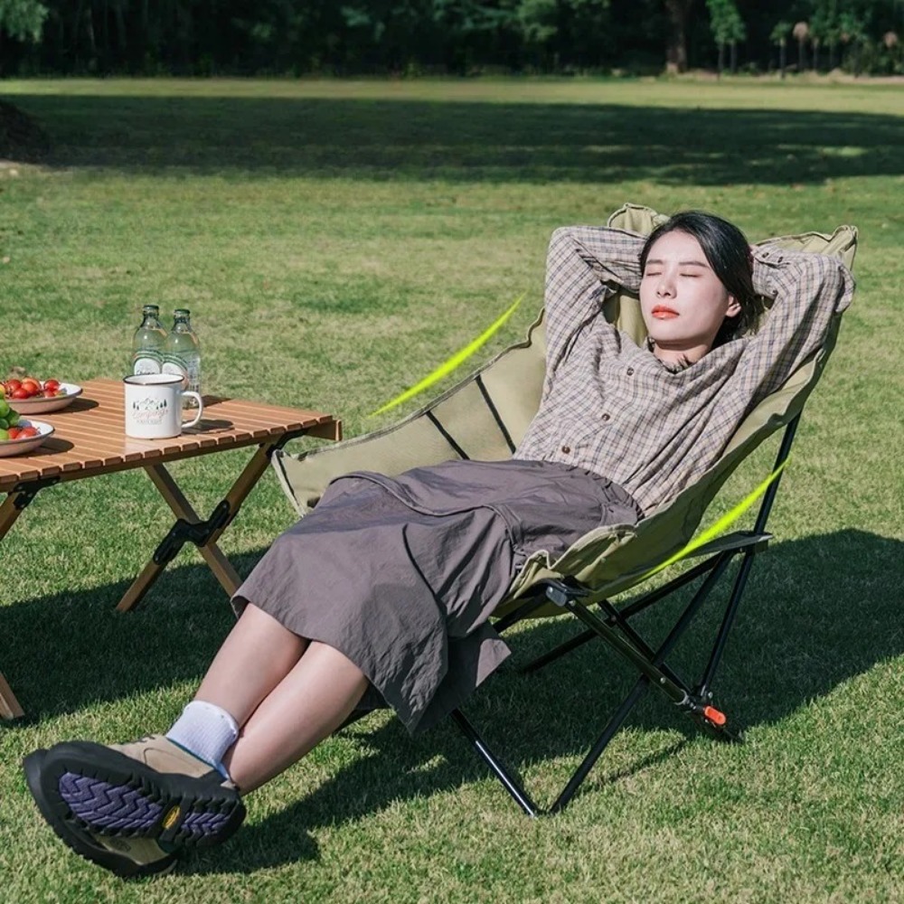 High-back Portable Moon Foldin - Outdoor Camping High Chair ulasan dan harga