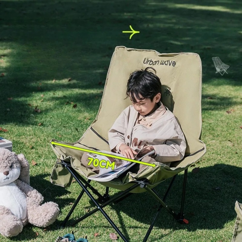 High-back Portable Moon Foldin - Outdoor Camping High Chair ulasan dan harga