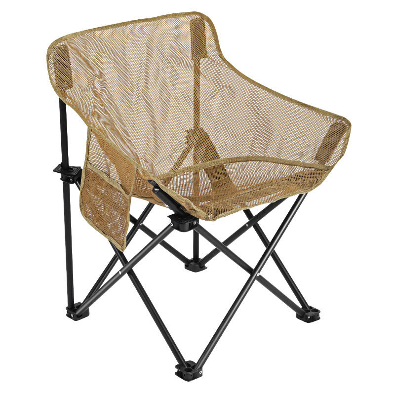 Breathable Mesh High Back Fold - Outdoor Camping High Chair ulasan dan harga