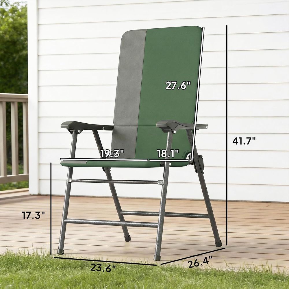 Padded High Back Armrests Outd - Outdoor Camping High Chair ulasan dan harga