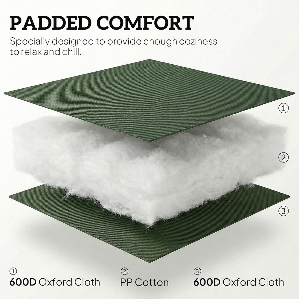 Padded High Back Armrests Outd - Outdoor Camping High Chair ulasan dan harga
