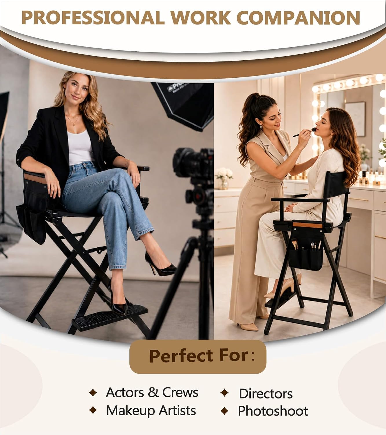 Tall Director Chair Portable A - Outdoor Camping High Chair ulasan dan harga