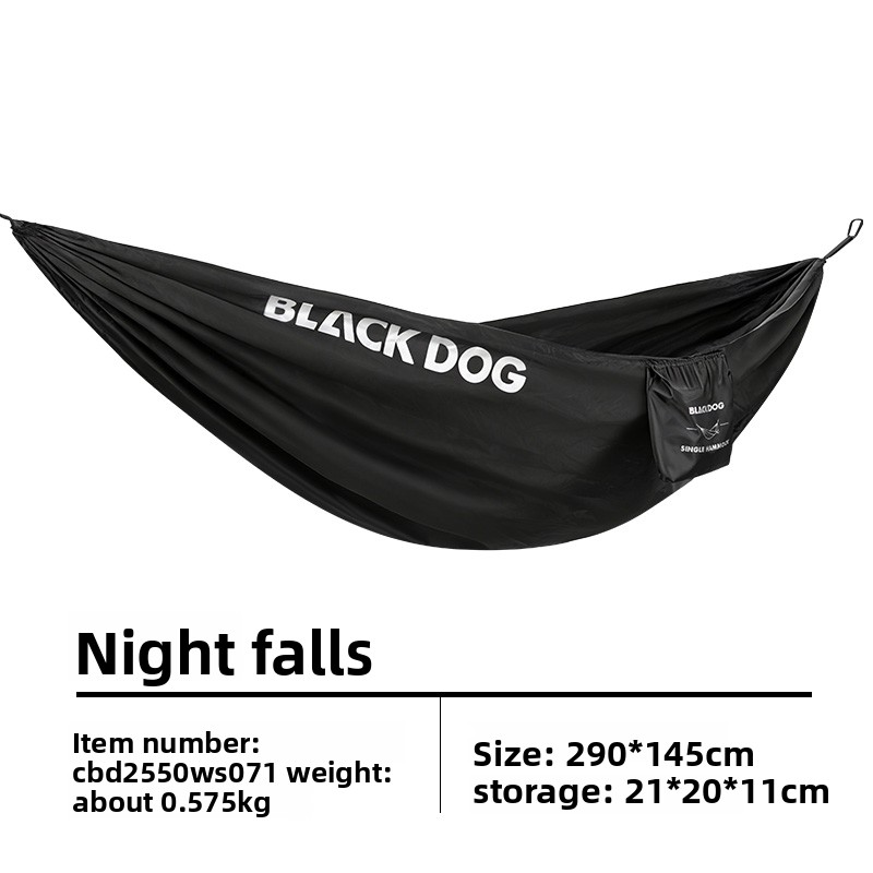 Black Dog Solid Color Parachut - Outdoor Camping Hammock ulasan dan harga