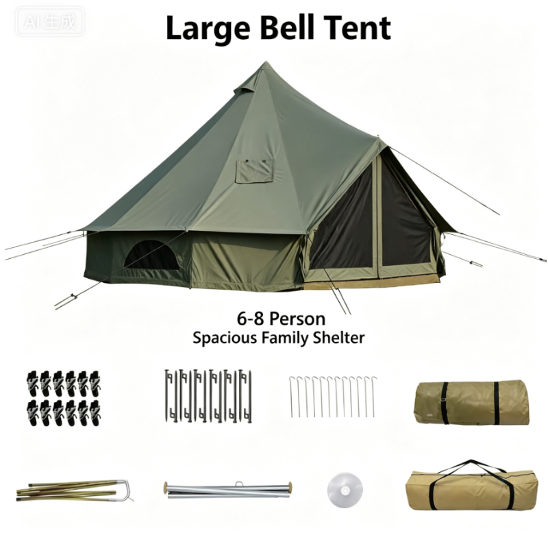 Oxford Cloth Pyramid Tent Wate - Outdoor Yurt Camping ulasan dan harga
