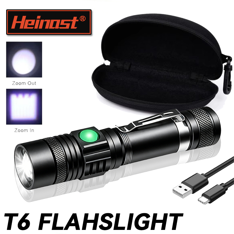 T6 LED Rechargeable Flashlight - Outdoor Camping Adventures ulasan dan harga
