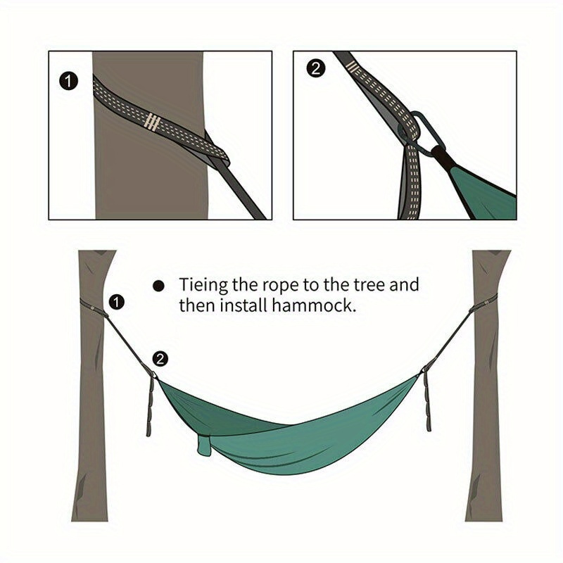 2/4 piece heavy duty climbing  - Outdoor Camping Hammock ulasan dan harga
