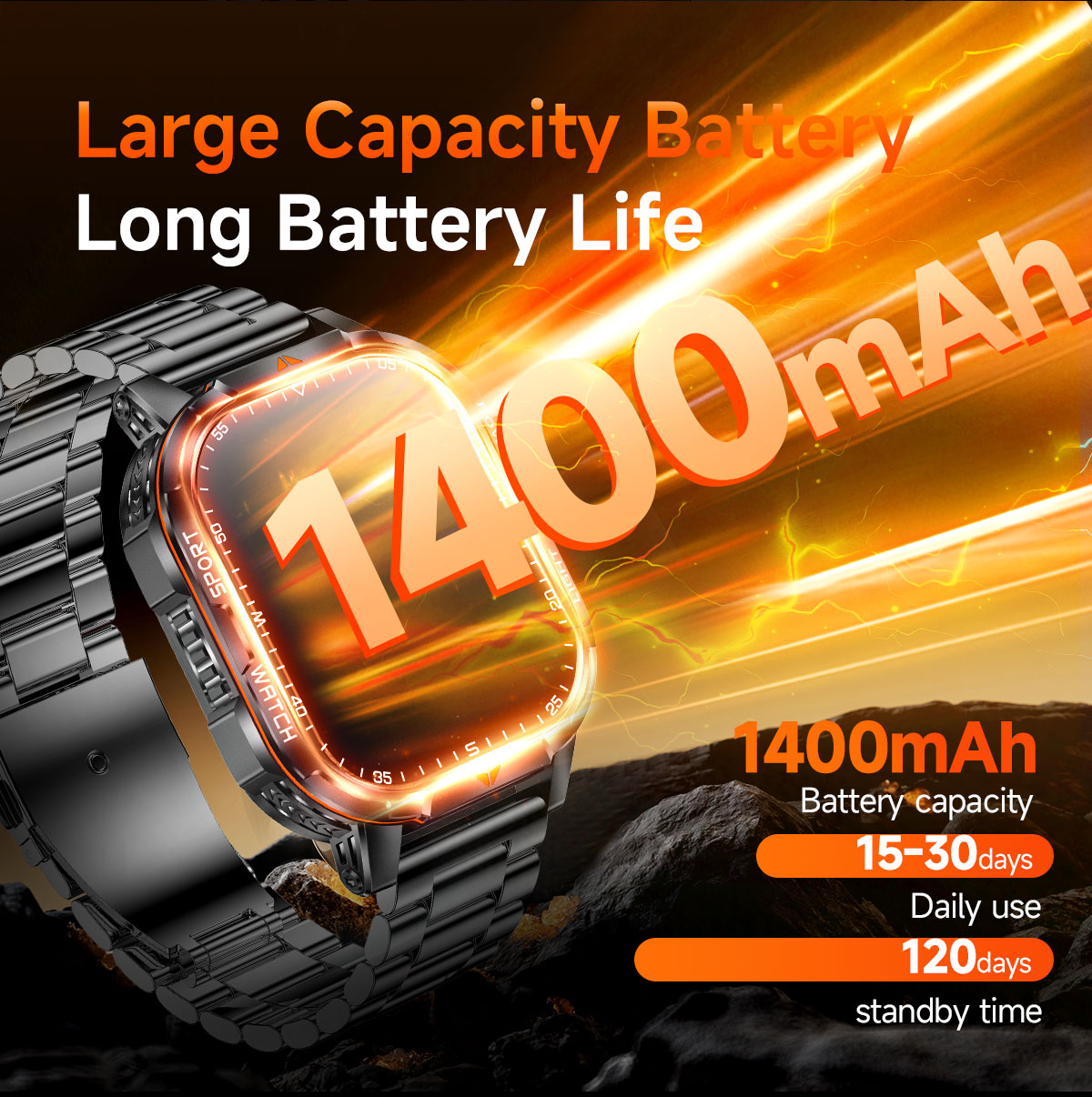 2026 New 1400mAh Super Large B - Outdoor Camping Japan ulasan dan harga