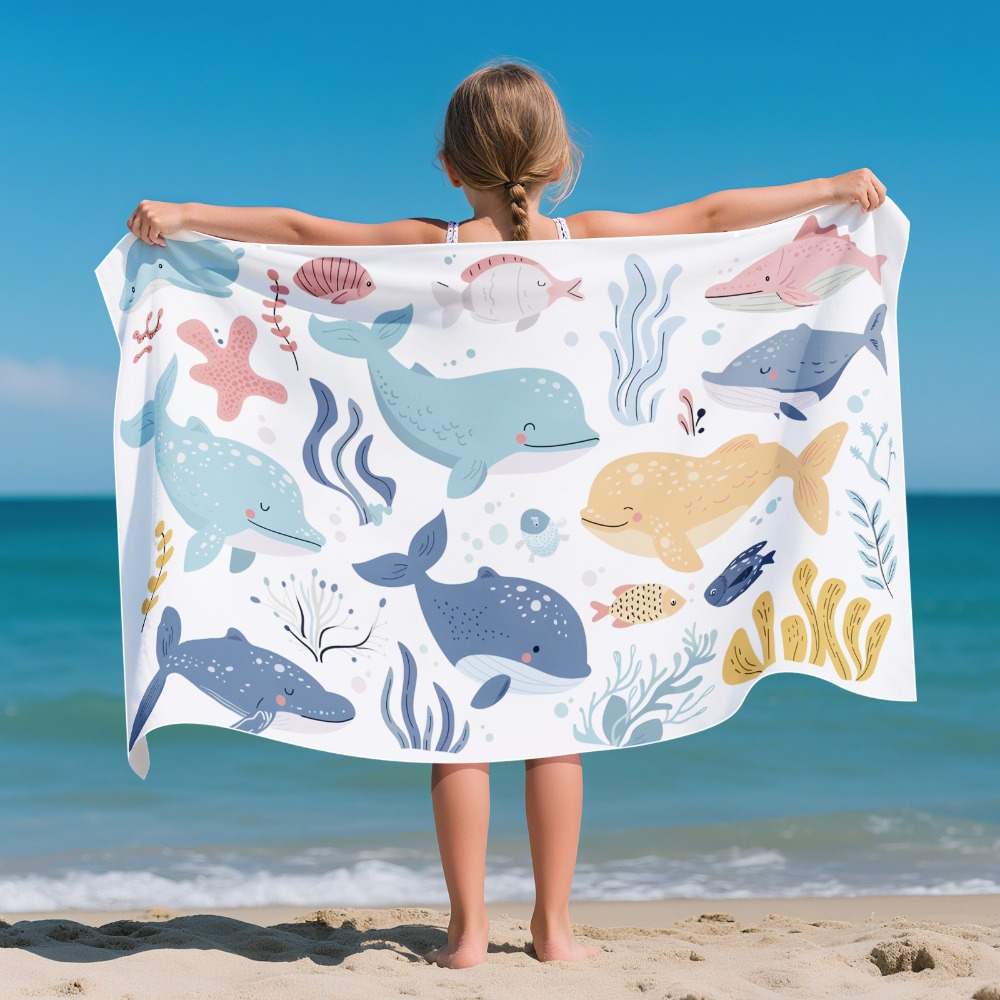 Cartoon Pattern Beach Towel Ki - Outdoor Camping Blanket ulasan dan harga