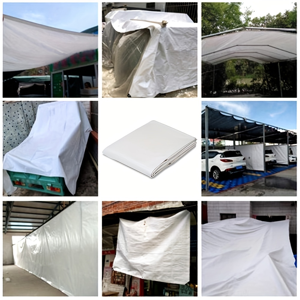 Large Custom Tarpaulin White 3 - Waterproof Tarp Shelter ulasan dan harga