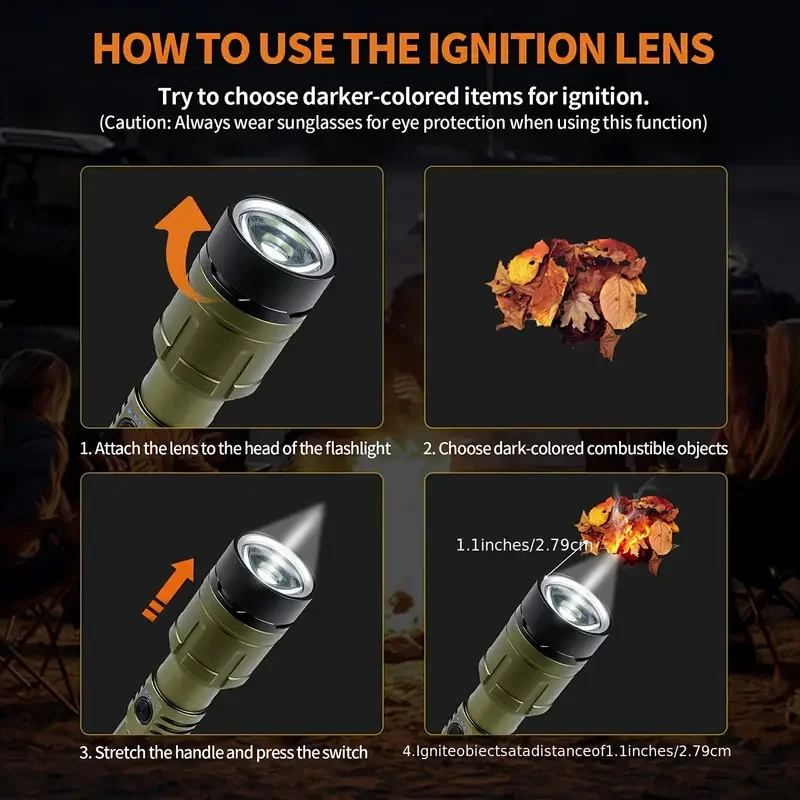 Ultra Powerful Flashlight Conc - Outdoor Camping Adventures ulasan dan harga