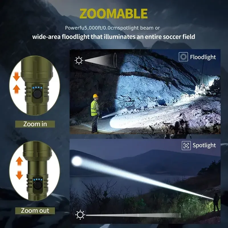 Ultra Powerful Flashlight Conc - Outdoor Camping Adventures ulasan dan harga