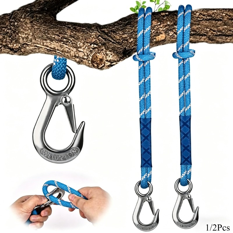 1/2Pcs Wear Resistant Metal Ho - Outdoor Camping Hammock ulasan dan harga