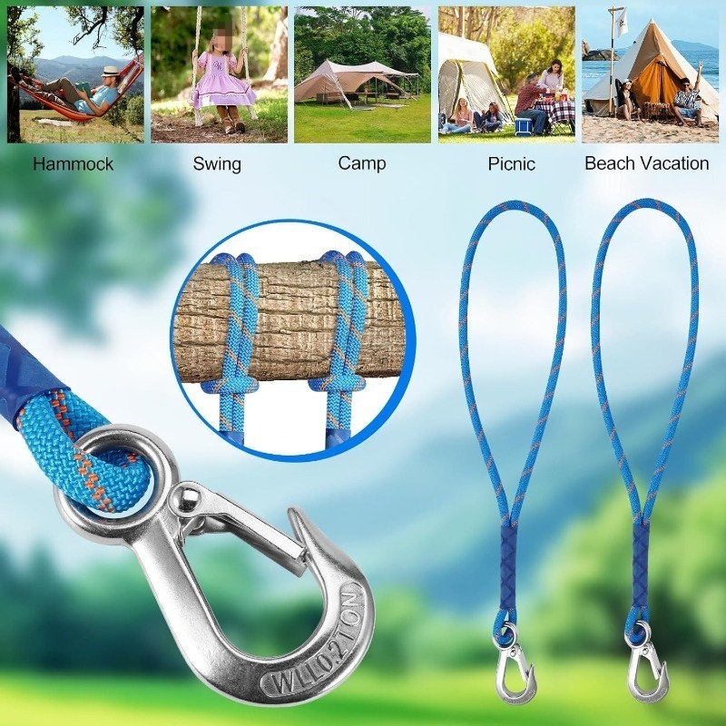 1/2Pcs Wear Resistant Metal Ho - Outdoor Camping Hammock ulasan dan harga