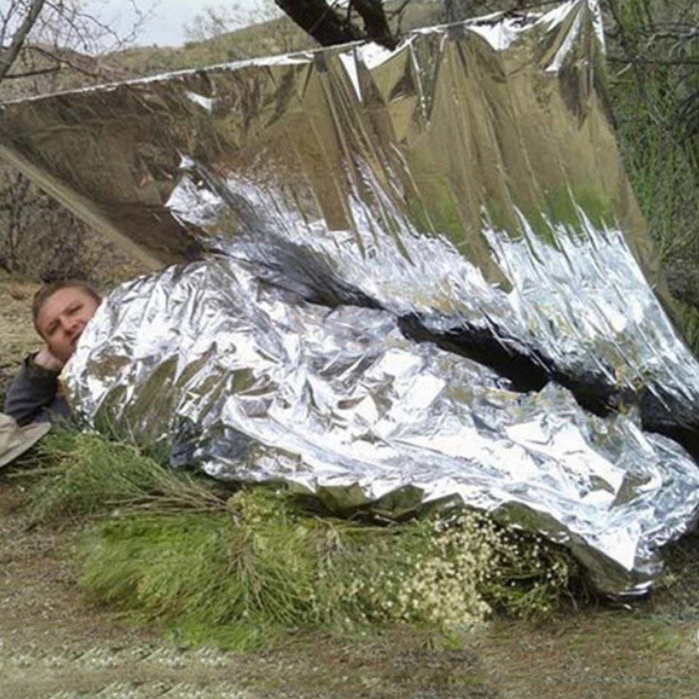 1-10PCS Emergency Thermal Blan - Outdoor Camping Rug ulasan dan harga