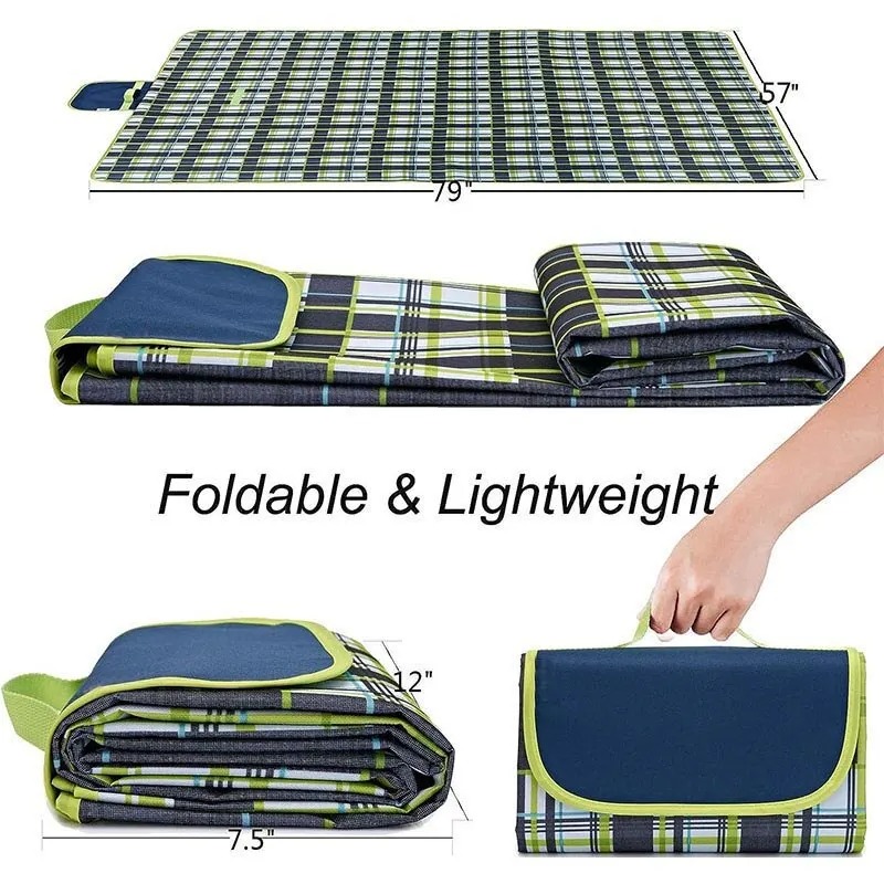 Camping Beach Mat Plaid Portab - Outdoor Camping Rug ulasan dan harga