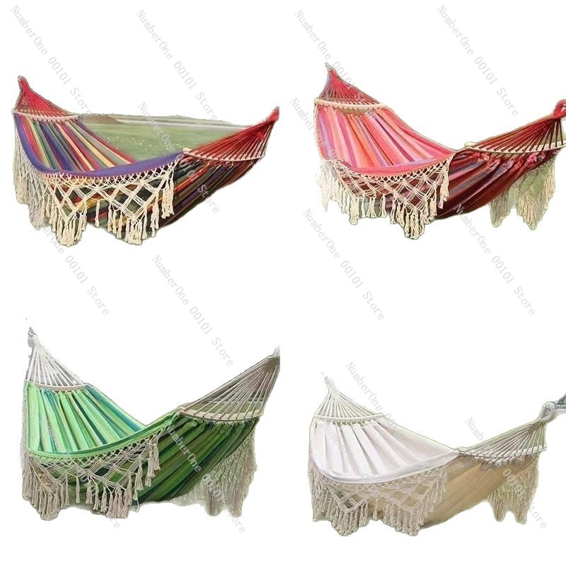 Canvas Double Hammock with Tas - Outdoor Camping Hammock ulasan dan harga