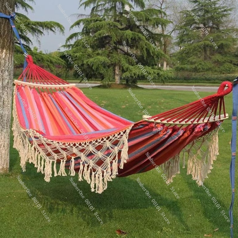 Canvas Double Hammock with Tas - Outdoor Camping Hammock ulasan dan harga