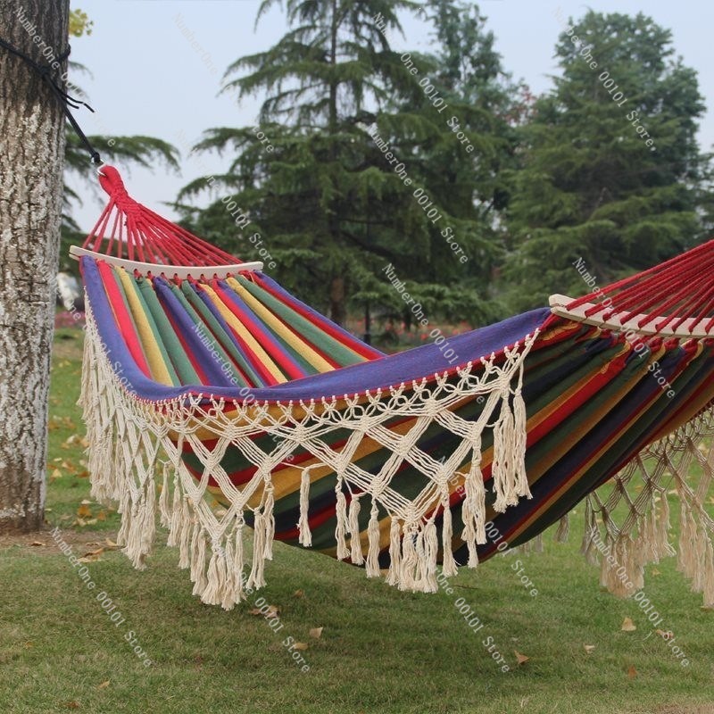 Canvas Double Hammock with Tas - Outdoor Camping Hammock ulasan dan harga