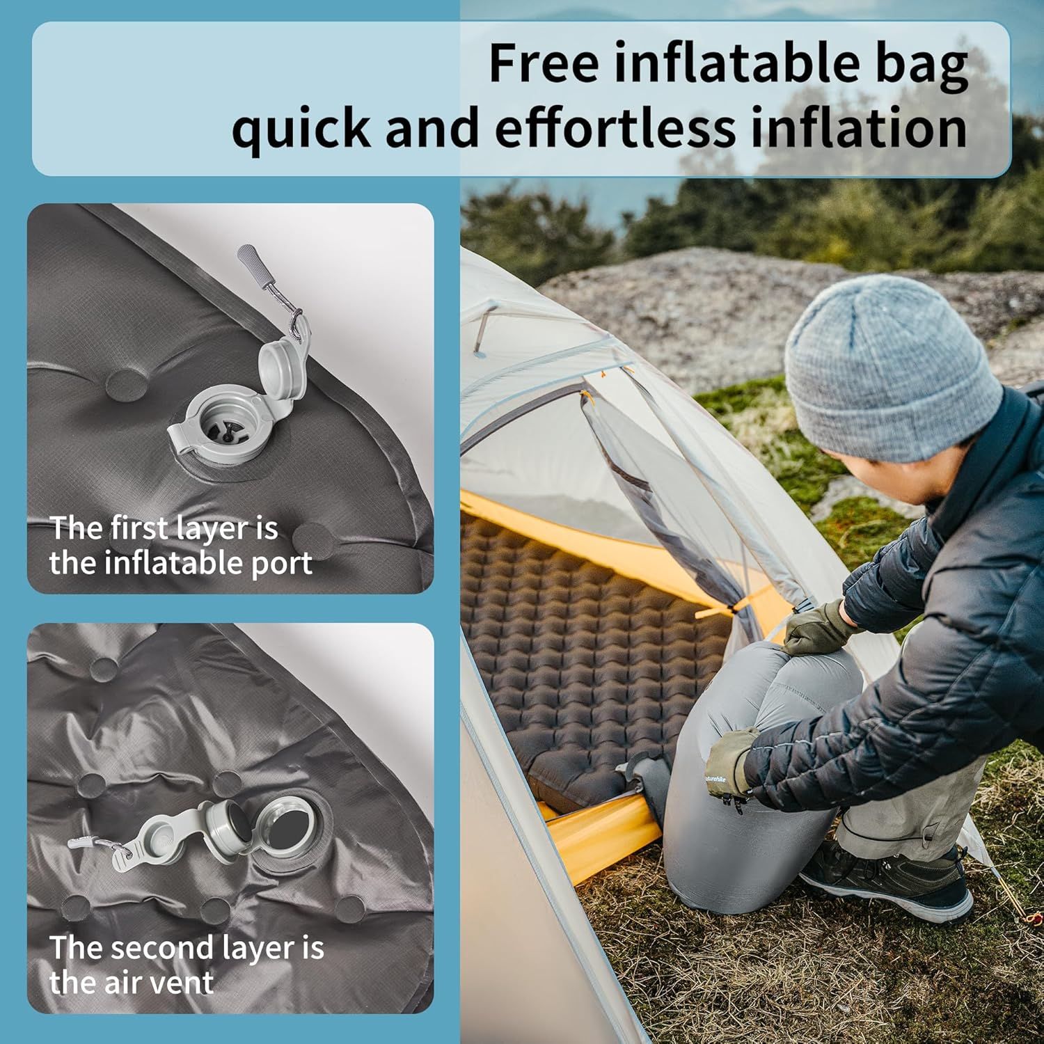 Naturehike R6.5 R8.2 R5.8 Infl - Ultralight Ground Sheet ulasan dan harga