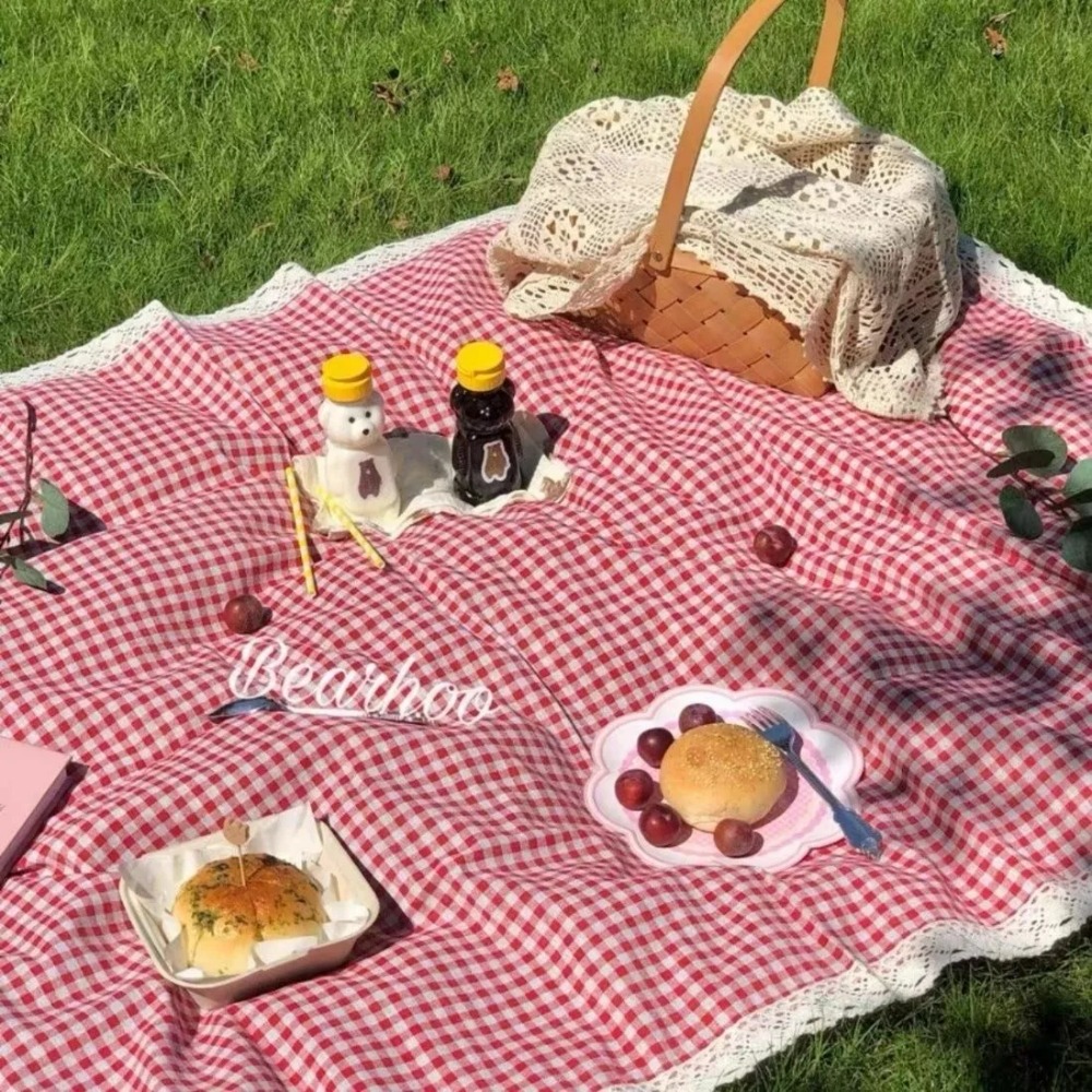 1pc Outdoor Picnic Mat, Summer - Outdoor Camping Blanket ulasan dan harga