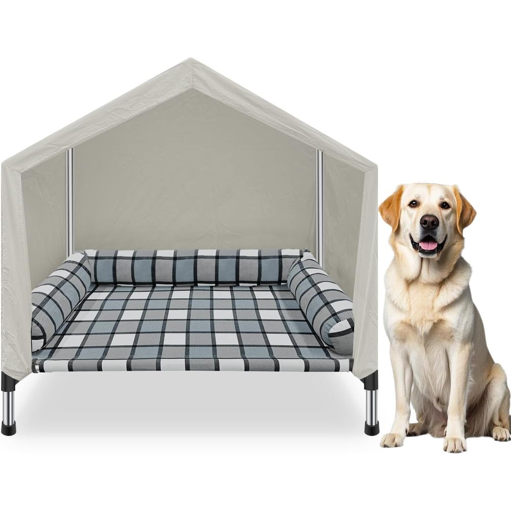 Elevated Dog Pet Bed House - 2 - Camping Outdoor Or Indoor ulasan dan harga