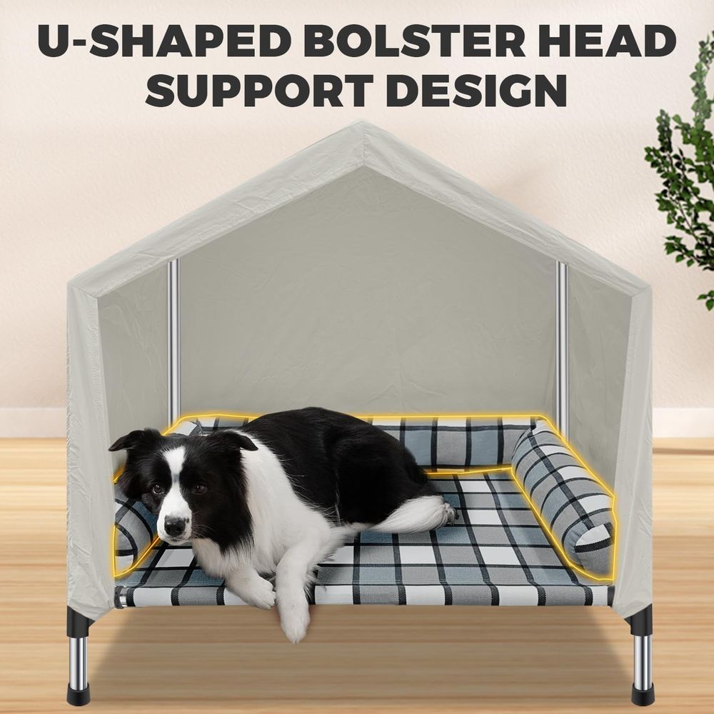 Elevated Dog Pet Bed House - 2 - Camping Outdoor Or Indoor ulasan dan harga