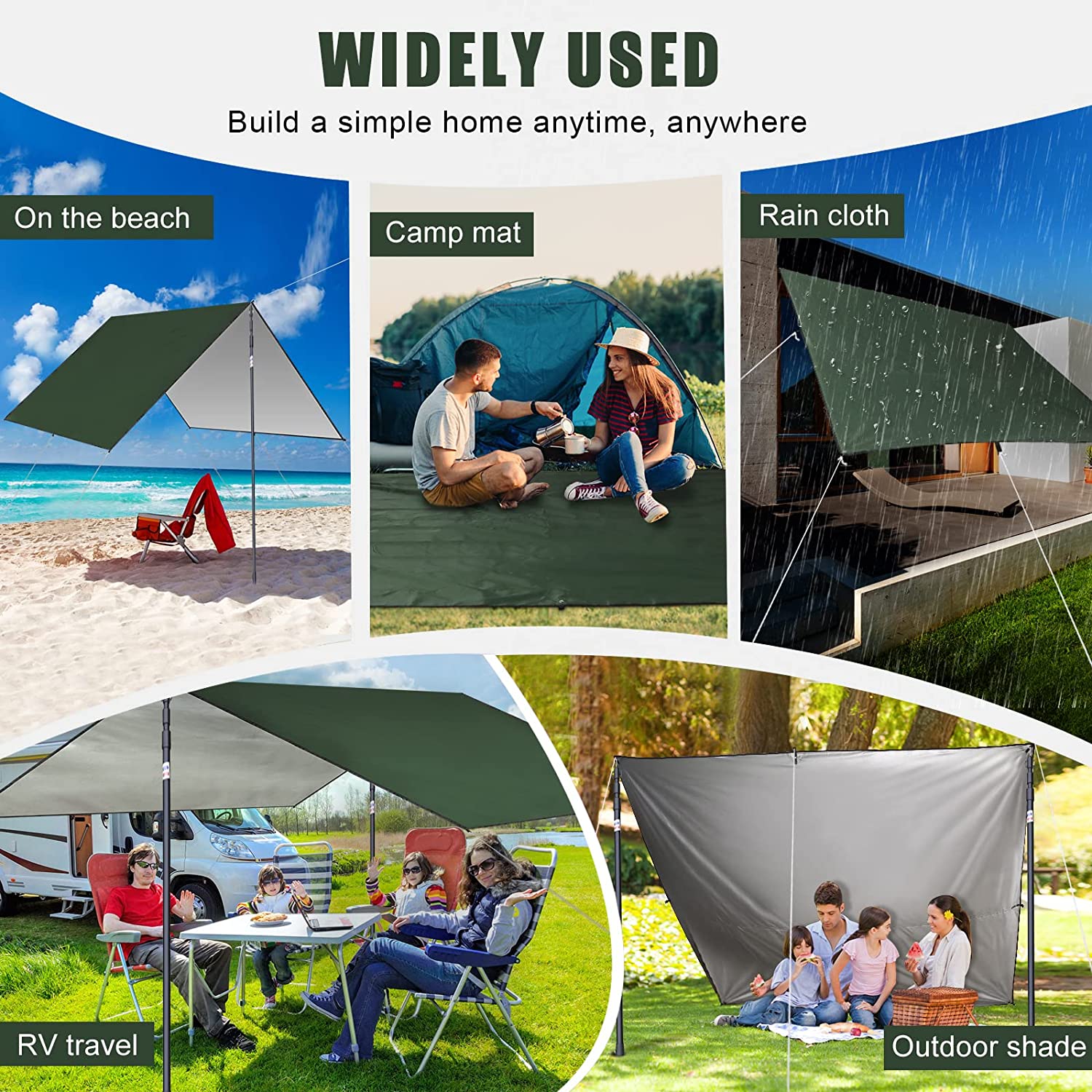 2026 Waterproof Camping Tarp,  - Waterproof Tarp Shelter ulasan dan harga