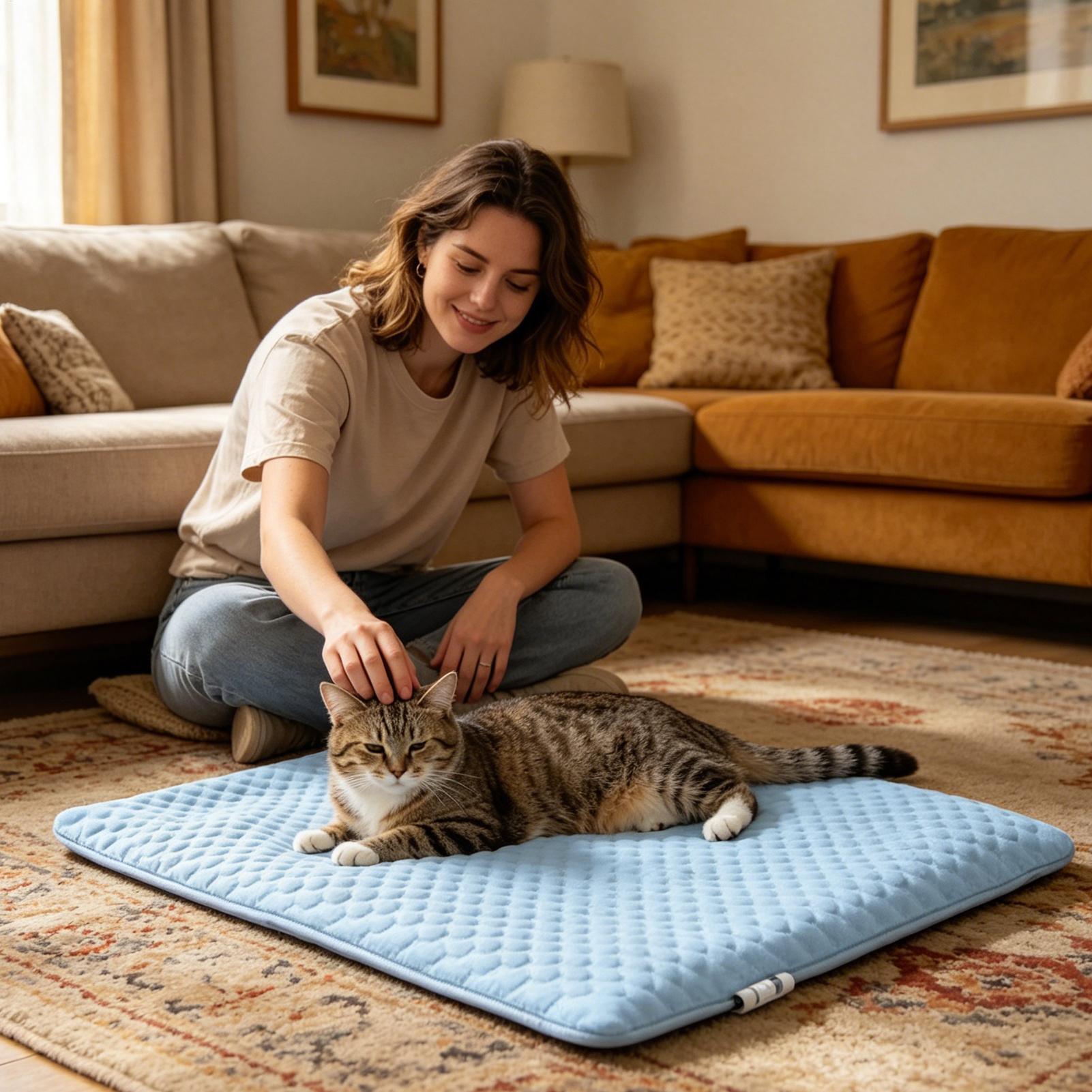 Washable Ice Silk Pet Cooling  - Outdoor Camping Carpet ulasan dan harga