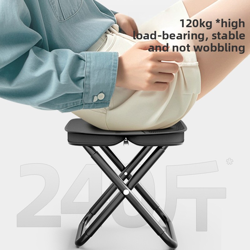 Folding Stool for Outdoor Leis - Outdoor Camping High Chair ulasan dan harga