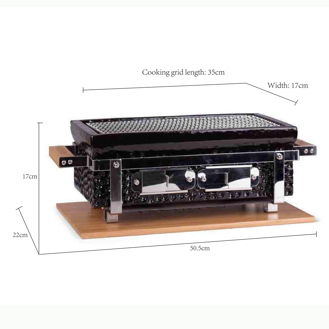 Auplex Square Hibachi Japanese - Camping Outdoor Or Indoor ulasan dan harga