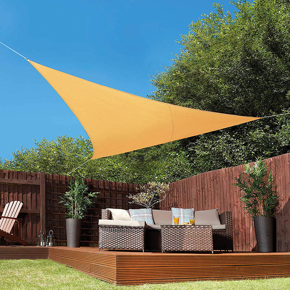 6x6x6m Triangle Sun Shelter Wa - Waterproof Tarp Shelter ulasan dan harga