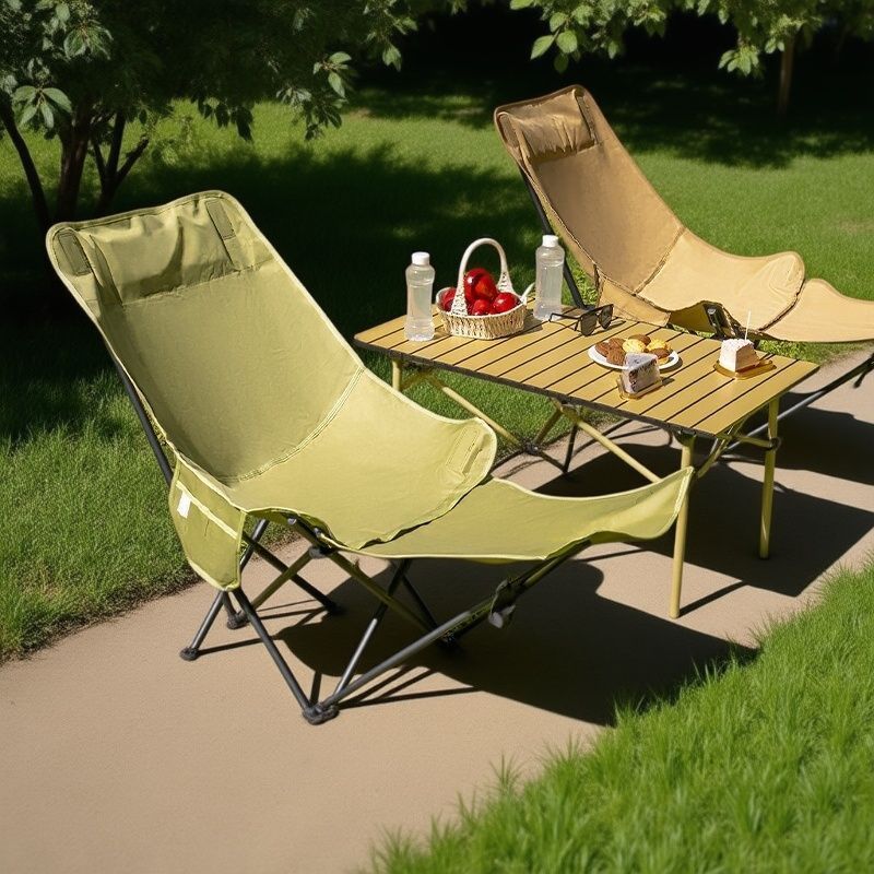 Moon chair with four adjustabl - Outdoor Camping High Chair ulasan dan harga
