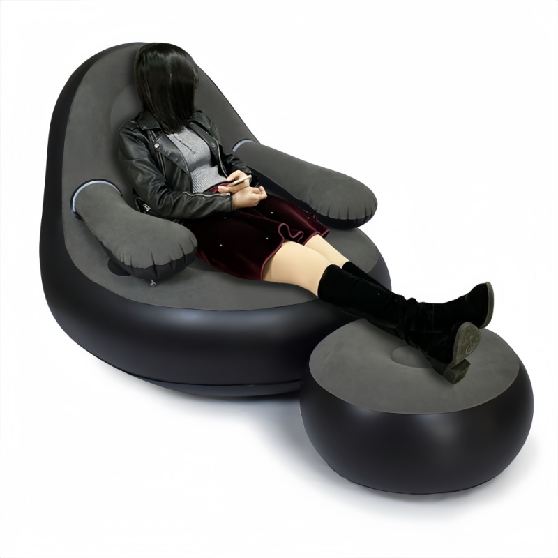 PVC Inflatable Sofa with Armre - Outdoor Camping Chairs Folding ulasan dan harga