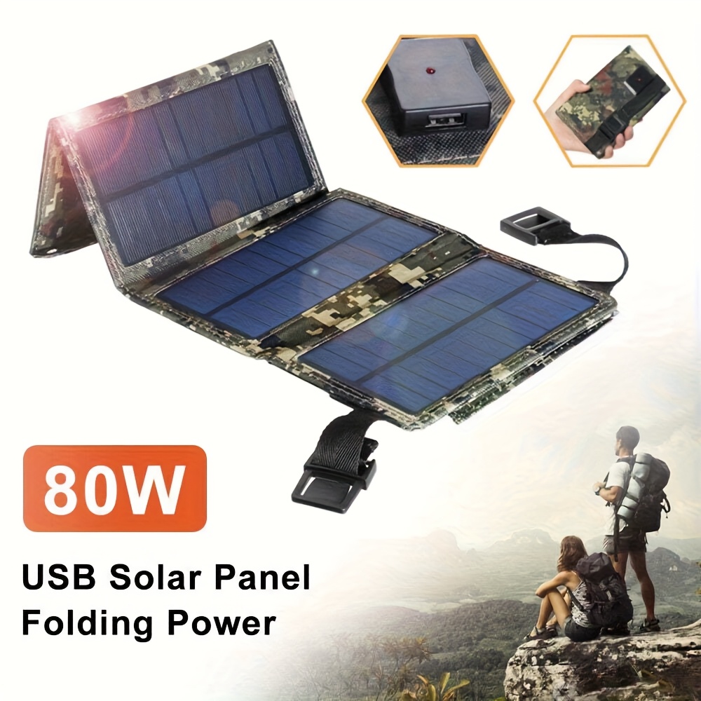 [Solar Panel] 80W Portable Fol - Outdoor In Camping ulasan dan harga