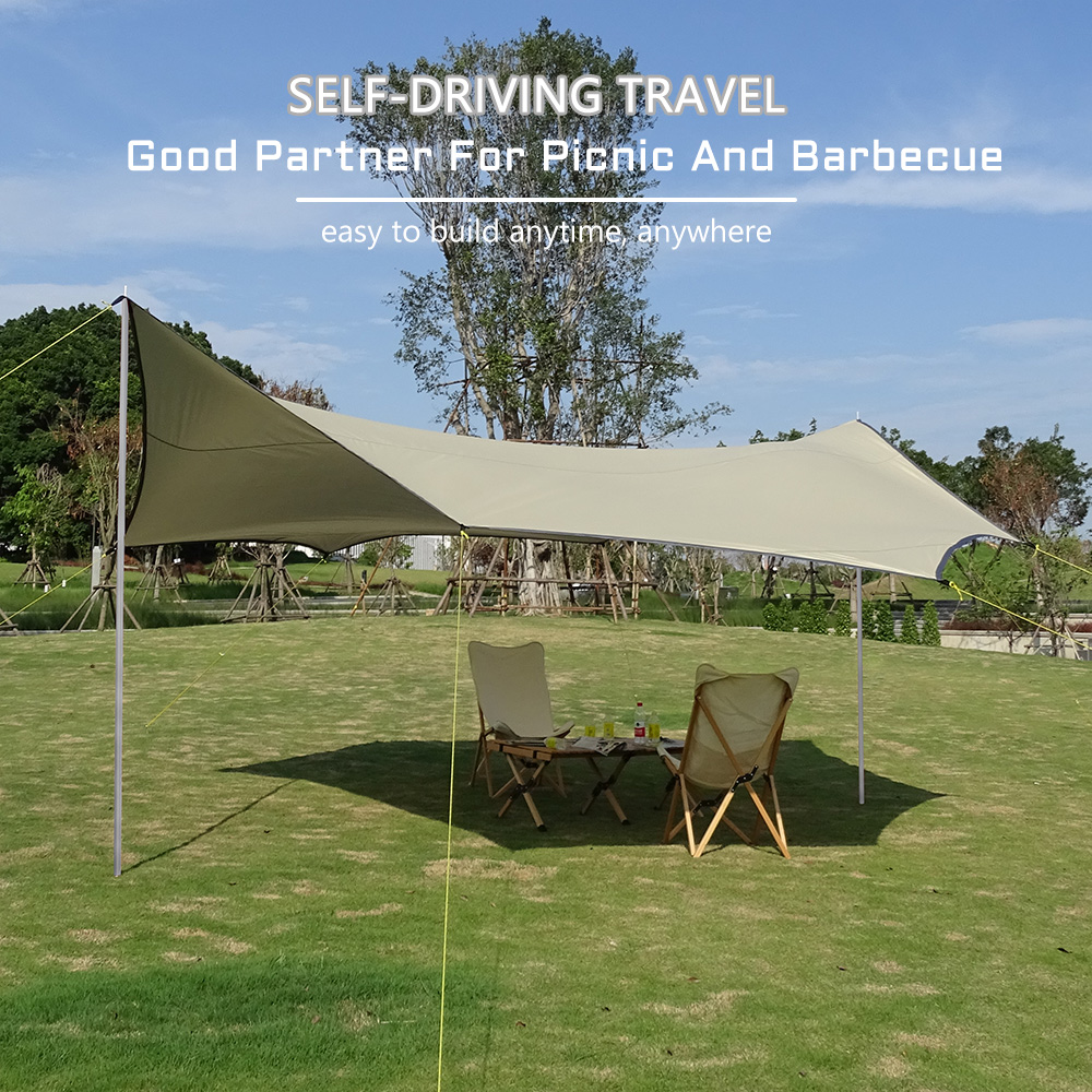 Octagon 5.1x5.1m Large Tarp Wa - Waterproof Tarp Shelter ulasan dan harga
