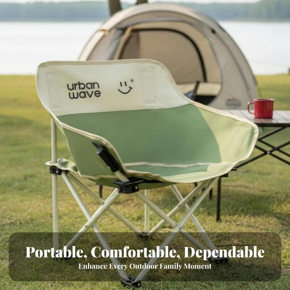 Milk Green Moon Outdoor Foldin - Outdoor Camping High Chair ulasan dan harga
