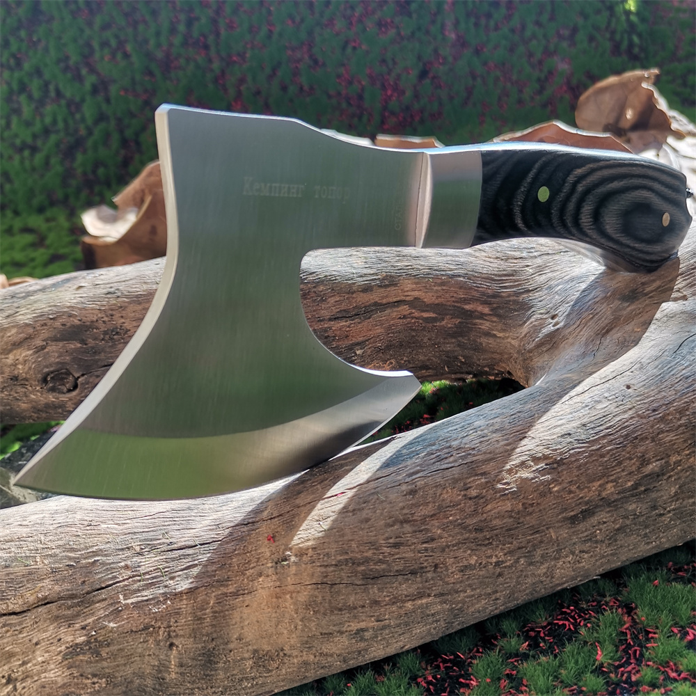 Wooden Handle Stainless Steel  - Camp Axe Hatchet ulasan dan harga