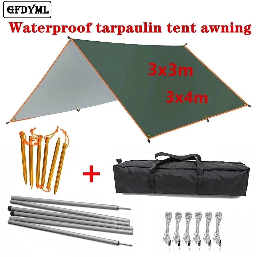 4x3m 3x3m Awning Waterproof Ta - Waterproof Tarp Shelter ulasan dan harga
