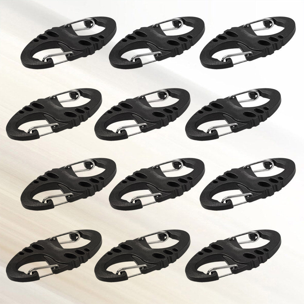 12Pcs Heavy Duty S-Type Carabi - Outdoor Camping Hammock ulasan dan harga