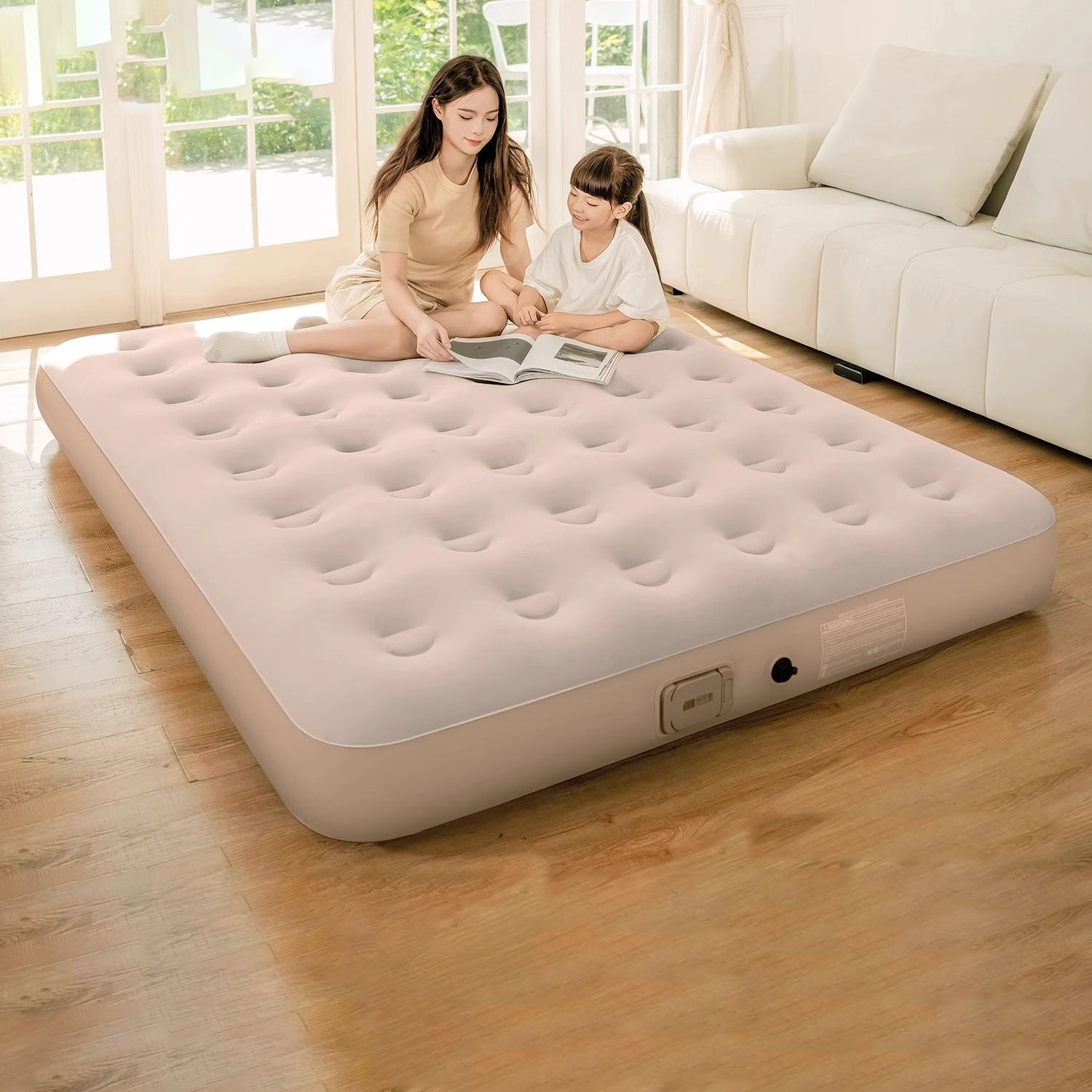 Air Mattress Built-in Pump Sel - Camping Outdoor Or Indoor ulasan dan harga